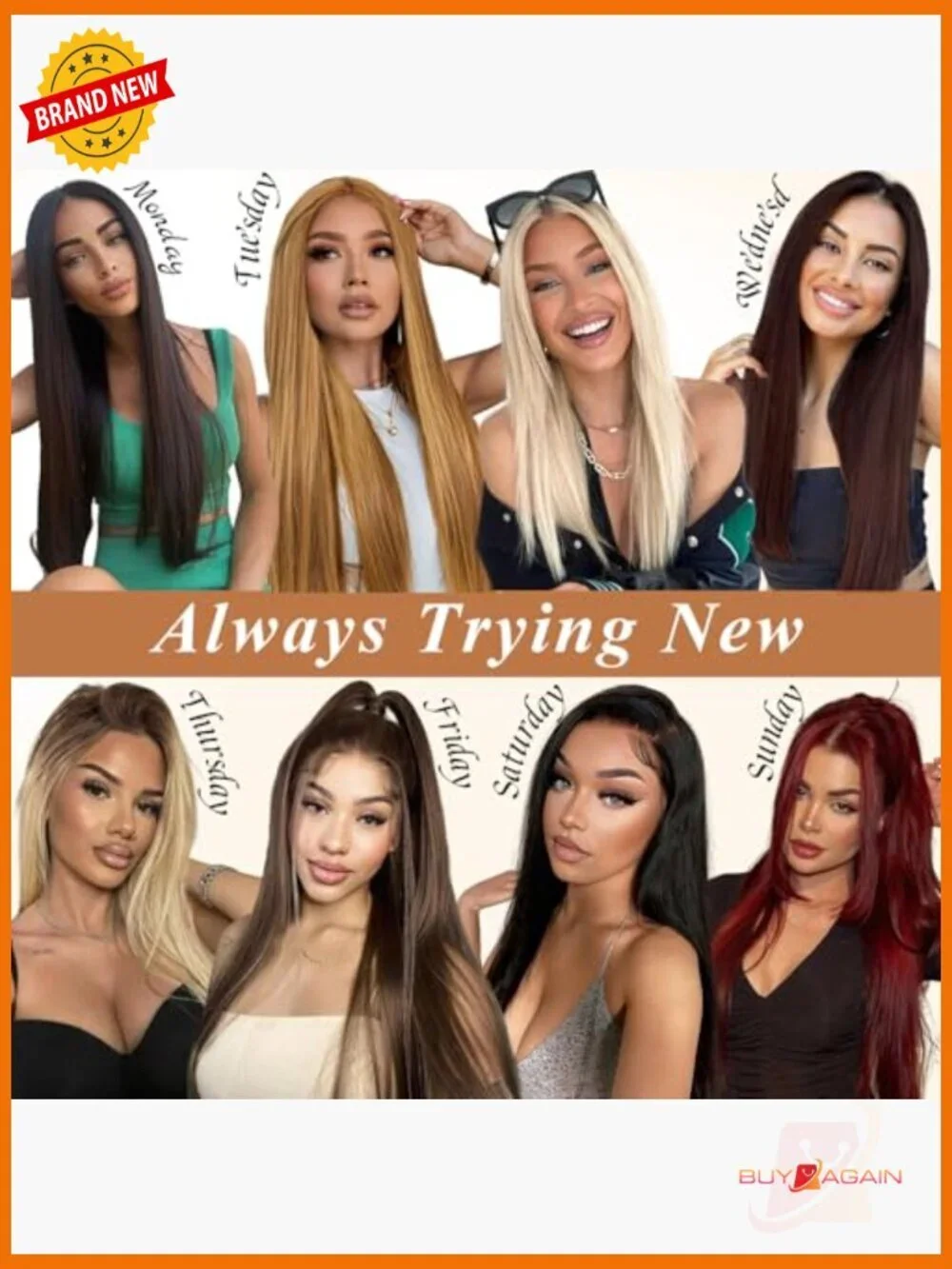 13x4 HD Lace Front Wig Straight Synthetic Pre-Plucked Beginner Friendly 28inch